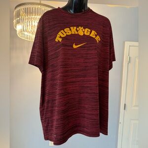 Nike Tuskegee Golden Tigers Crimson Dri-FIT Football Team Issue T-Shirt. Size XL